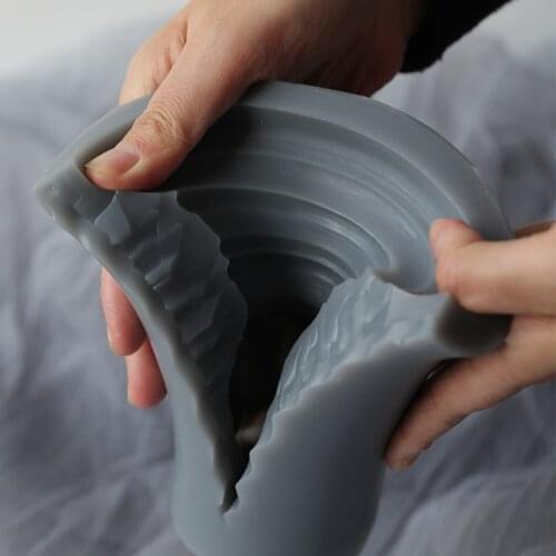 3D Candle Silicone Mold Home Ornaments Decor Making Supplies Soap Crayon Wax Mould E56C