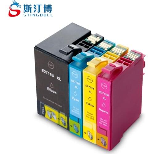 T2711 T2712 Compatible Ink Cartridges For Epson WorkForce WF-3620DWF WF-3640DTWF WF-7110DTW WF-7610DWF WF-7620DTWF