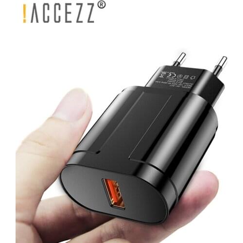 !ACCEZZ USB Charger Quick Charge 3.0 Travel Wall Fast Charging Adapter For iPhone 11 Pro Max 7 8 Samsung S10 S9 Xiaomi Universal