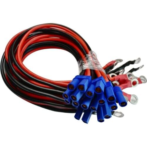 High Quality EC5 Female Plug Connector Cable with O Ring Eyelet Terminal 10AWG Wire 50 CM