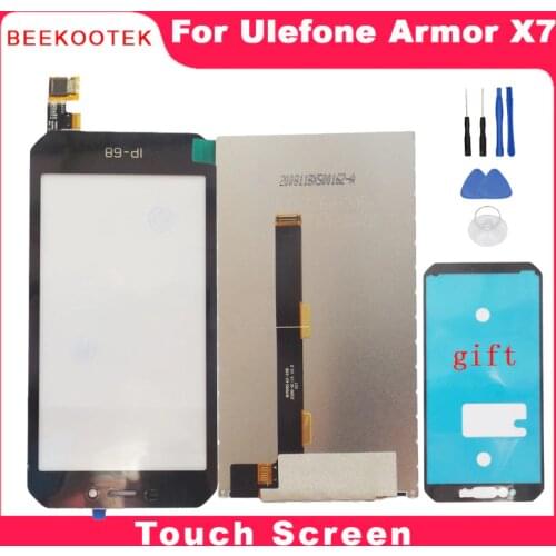 New Original For Ulefone Armor X6,Armor X7/X7 Pro LCD Display Screen Replacement Parts + Disassemble Touch Screen Glass Panel