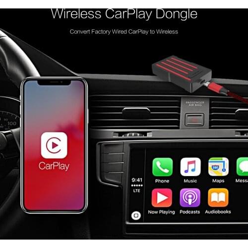 MiraBox Factory Wired CarPlay to Wireless Adapter HSV283 Wireless CarPlay Dongle for VW Golf Ford F150 Renault CLIO