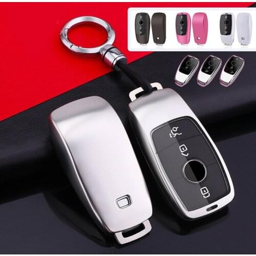 1 Pcs PC Car Smart Remote Key Fob Case Full Cover Skin Shell Protector For Mercedes-Benz A B C E S G CLS GLC Stying Accessories