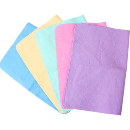 50pcs/lot 66x43cm Super Absorption Synthetic Deerskin Imitation buckskin PVA Chamois Cham Car Wash Towel Auto Clean Towel WA1293