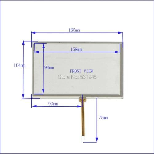 ZhiYuSun touch screens 7 inch 4 lines touch screen 165* 104mm screen XWT451 GLASS 165mm*104mm on AT070TN83 display