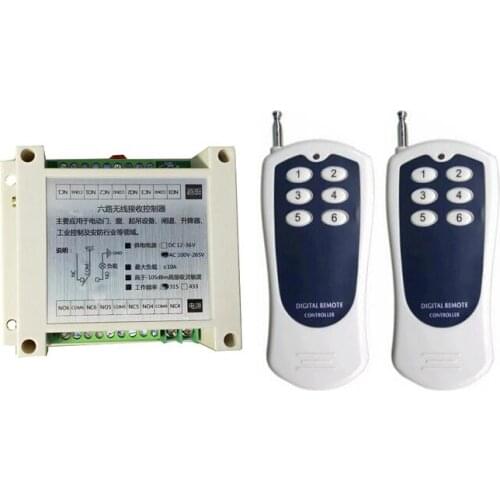 AC 220V CH lighting RF Wireless Remote Control Receiver transmitter Industrial agricultural power on and off 433.92 mhz
