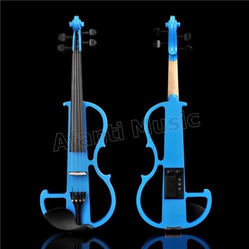 Afanti Music 4/4 Electric Violin with Hardcase, Earphone, connecting line(ADK-170)