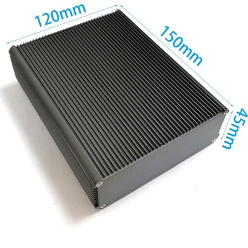 Aluminum shell PCB Aluminum enclosure Chassis heat radiation box 120*45*150mm