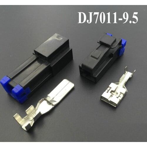 DJ7011Y-9.5 1P / 1 hole / 1core line car high current connector car connector plug
