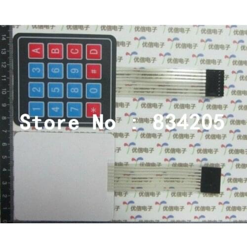 Free shipping 4*4 matrix keyboard membrane switch Single-chip extended keyboard