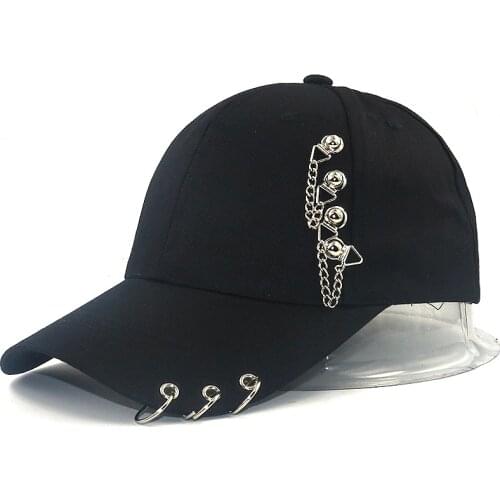 Hot Selling Fashion Iron Ring Ball Hats Adjustable Baseball Cap hats fashion snapback hats women sun hat men