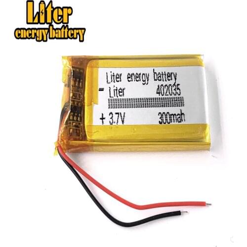 Bluetooth 042035 402035 300mah MP3 MP4 MP5 small toys 3.7V lithium polymer battery