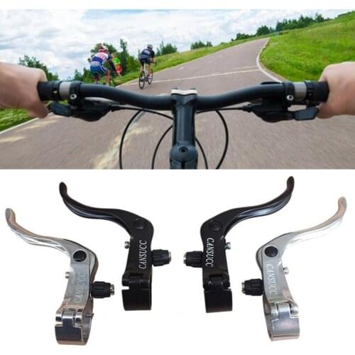 CANSUCC Brake Aluminum Alloy V-brake Disc Brakes Lever Mountain Bike Bicycle Handle Crank Black Cycling Accessories