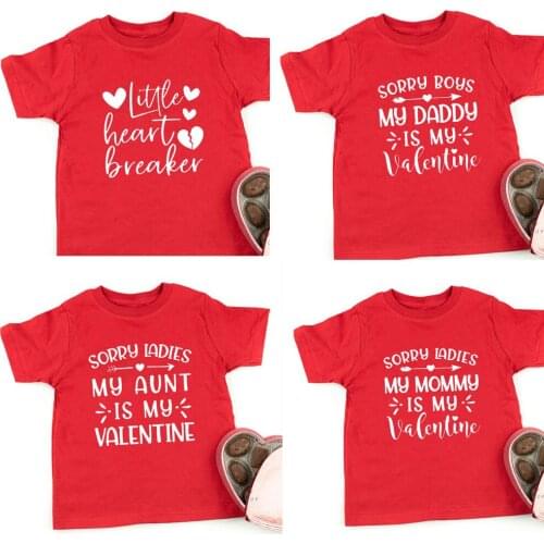 Kids Valentine Shirts Little Heart Breaker Shirt Valentines Day Shirt for Girls Boys Happy Valentines Day Gift Ideas