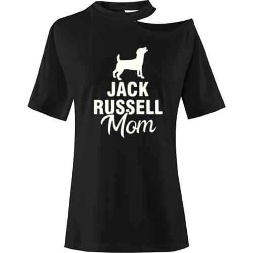 New Jack Russell Terrier Mom Dog Pet T Shirt Short Sleeve O-Neck Cotton T-Shirt Harajuku Girls Tee Tops Woman Clothing Camisetas