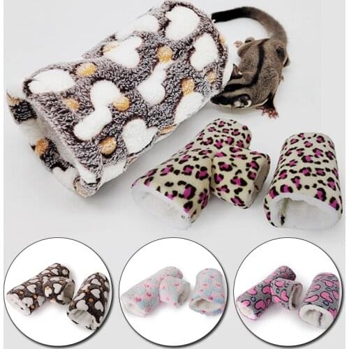 Hamster Cage Winter Warm House Plush Soft Hanging Bed for Hamster Squirrel Mouse Mini Animal Living Nest Pet Supplies