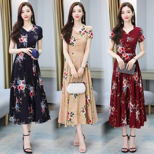 Цветочные летние платья LDKVGSU China At AliExpress