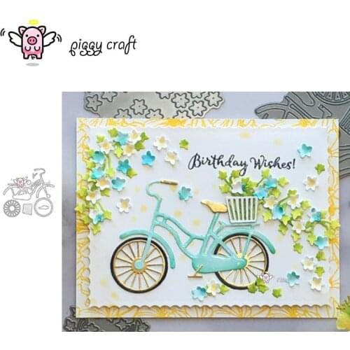 Piggy Craft metal cutting dies cut die mold Bicycle decoration Scrapbook paper craft knife mould blade punch stencils dies