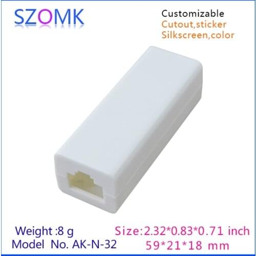 Mini plastic USB enclosure small case for micro usb cable (25 pcs) 59*21*18mm abs plastic enclosure box, Instrument control box