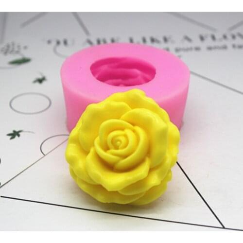 Moonflower gypsum fumigation air mouth sandwich Silicon gel mold extension stone sugar chocolate food grade baking mold C1288