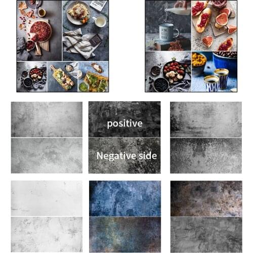 Desktop Photography Background Paper Double-Sided Cement Texture Nostalgic Studio Photos Accessories for Toiletries Foods