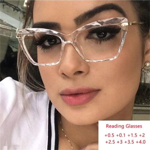 Clear Cat Eye Spectacles Transparent Glasses Optical Frames Luxury Brand Fashion Reading Glasses Armacao De Oculos Feminino