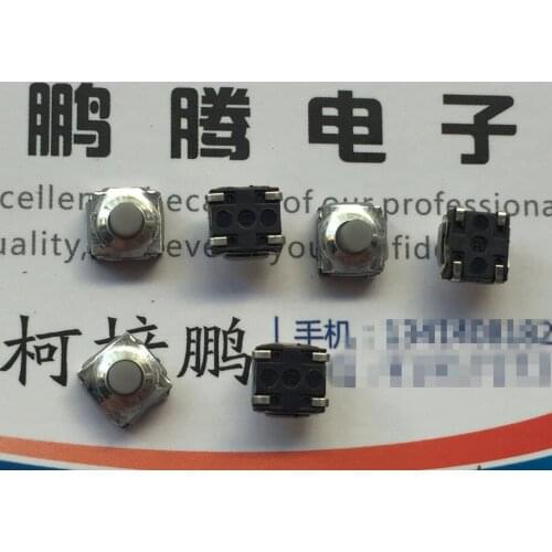 Original new 100% KST221J waterproof dust silica gel touch switch 6*6*5 SMD 4pin silent button and soft head