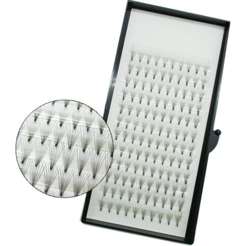 High quality 8D Short Stem Eyelashes Pre Made Volume fans Premade Russian Volume Eyelash Extention