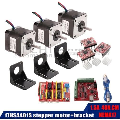 Stepper motor 17HS4401S 4.0A + USB power controller + 3 PCS driver + bracket