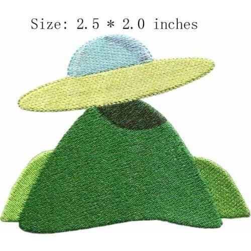 The earth 2.5" wide embroidery patch for outer space/world/rotate