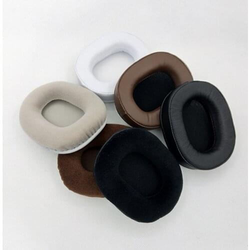 Replacement Ear Pads Cushions Cover PU Leather Flannelette for Audio-Technica ATH-MSR7b SE M50 40 M30 M20X Headset Headphones