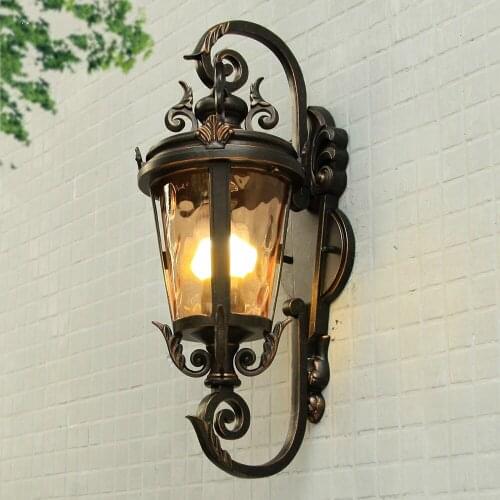 Outdoor wall lamp European type waterproof rain proof outdoor aisle light villa entrance lamp courtyard view terrace LU8101009