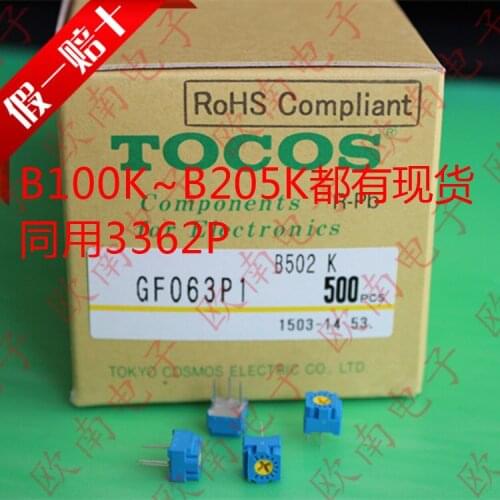 [VK] Japan TOCOS imported GF063P1 B502K B503K B504K precision potentiometer 3362P switch
