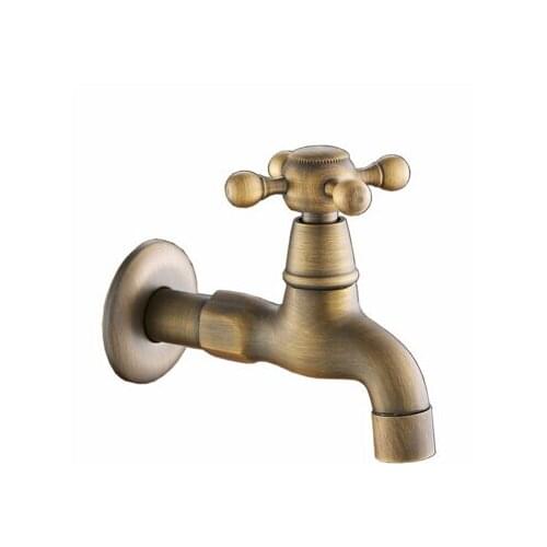High Quality Antique Bronze Bibcocks faucet use for garden & Bathroom Wall Mounted Washing Machine faucet outdoor Faucet Tap