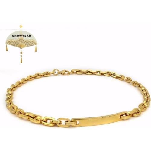 Short Necklace Woman Necklace Thick Chain Rectangular Plating Gold 316L Stainless Steel Base 2019 Ladies Jewelry Accessories