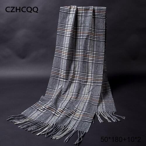 Winter Cashmere Scarves Men Poncho Stole Ladies Bandanna Foulard Female Pashmina Shawl Luxury Brand Plaid Scarf For Women 2019