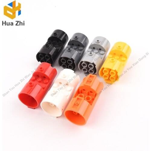 Building Blocks Parts 93168 2PCS Cylinder 3 x 6 x 2 2/3 Horizontal Closed Studs LEGOING MOCS Education