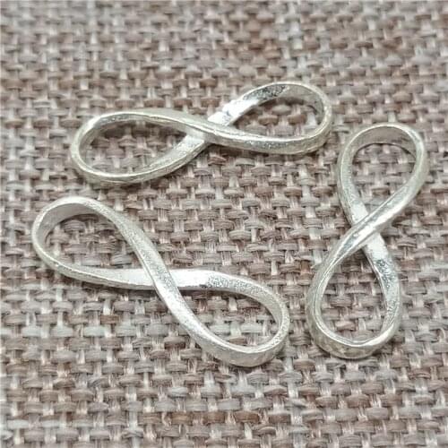 925 Sterling Silver Small Infinity Connector Charms for Bracelet Necklace