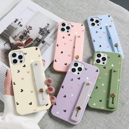 Stand Holder Phone Case For Samsung A72 A71 A52 A50 A32 A31 A21S A12 A10 S8 S9 S10 S20 FE S21 Plus Lite Wrist Strap TPU Bag Case