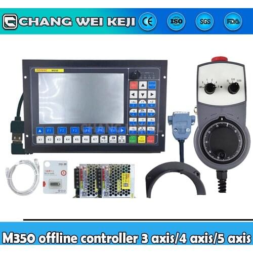 CNC kit M350 motion control system 3 axis 4 axis 5 axis Motor controller emergency stop electronic hand wheel engraving machine