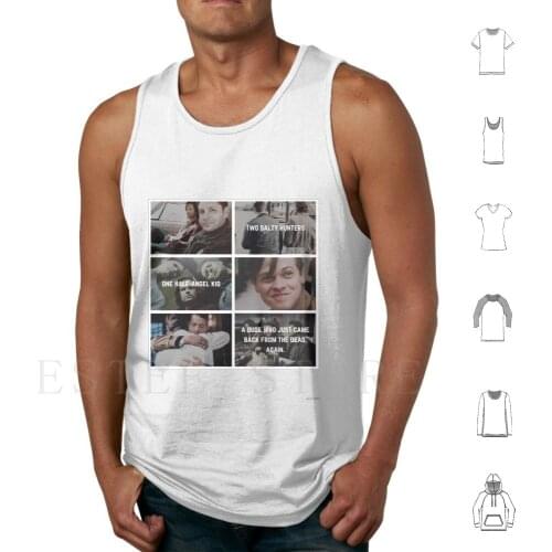 Aesthetic : Team Free Will 2.0 Tank Tops Vest Cotton Supernatural Spn Spn Edit Supernatural Edit Supernatural Aesthetic