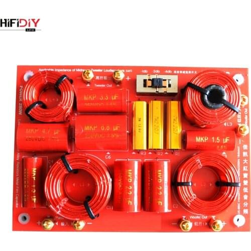 HIFIDIY LIVE US-685C 2.5/3 Way 3 speaker Unit (Tweeter +mid-bass +bass)HiFi Speakers audio Frequency Divider Crossover Filters