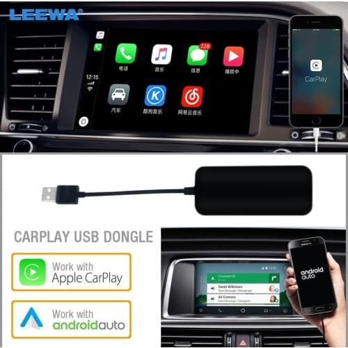 LEEWA USB DONGLE Work With Apple iOS CarPlay Android Auto For Car Android System Headunit Navigation Player #CA5926