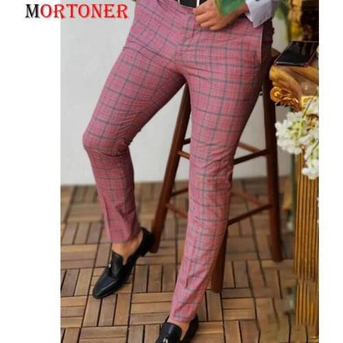 Мужские брюки в клетку Mortoner China At AliExpress