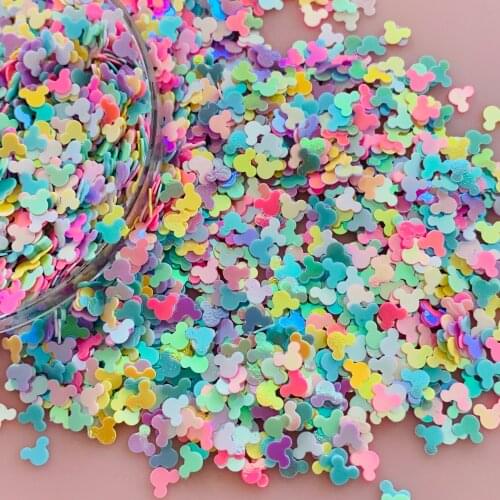 Mini Mouse Heart Sequins 4mm PVC Loose Sequin Glitter Paillettes for Nail Art Manicure Sewing Wedding Decor Confetti Lentejuelas