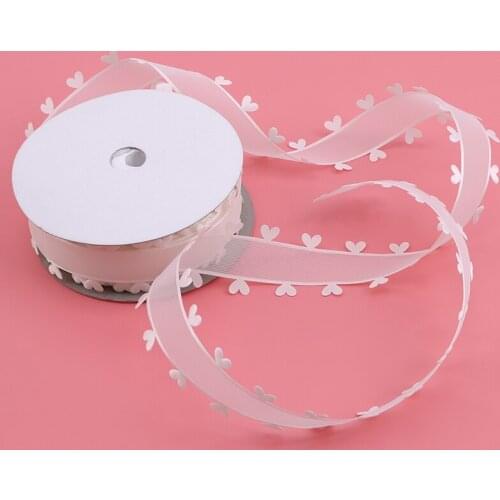 New White Organza Ribbon Christmas Gift Handwork DIY Dot Snow Yarn Ribbon Wedding Birthday Party Decorations