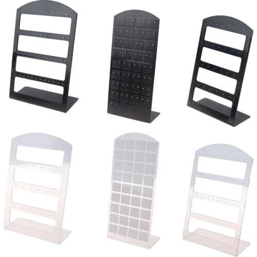 48Holes/24Holes Earrings Ear Studs Jewelry Show Plastic Jewelry Display Rack Stand Organizer Holder