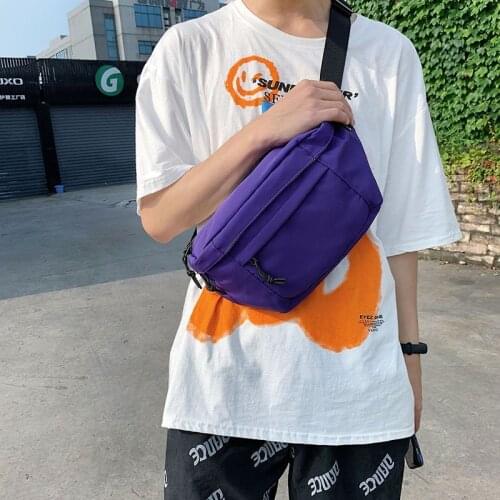 Unisex Waist Bag Sports Chest Bag Men Casual Phone Pouch Waterproof Nylon Travel Crossbody Pouch Men Belt Pack Messenger Bags