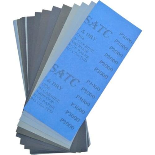 SATC 3240pcs Sandpaper 400 to 3000 Grit Assortment 9*3.6 Inches Abrasive Paper, Set of 36