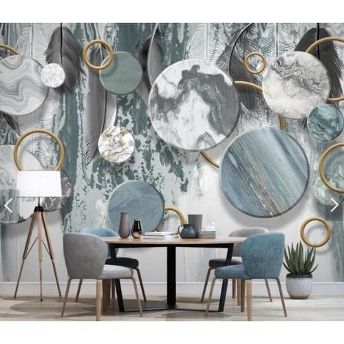 Nordic Simple Stone Wallpaper Mural for Living Room Bedroom Wall Decor Hand Painted Contact Paper Murals Wall Paper Customize